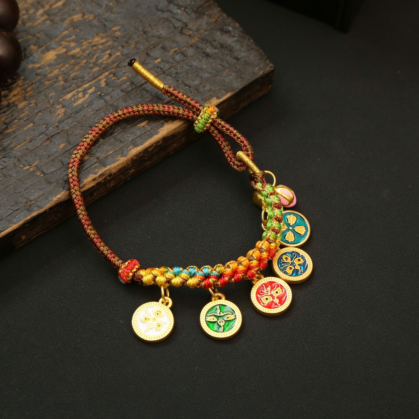 Peach Blossom Knot Five-Way God of Wealth Bracelet